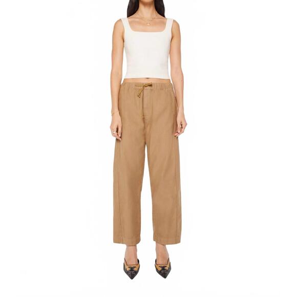 NEW MOTHER drawn half pipe ankle pants in sir yes sir chipmunk